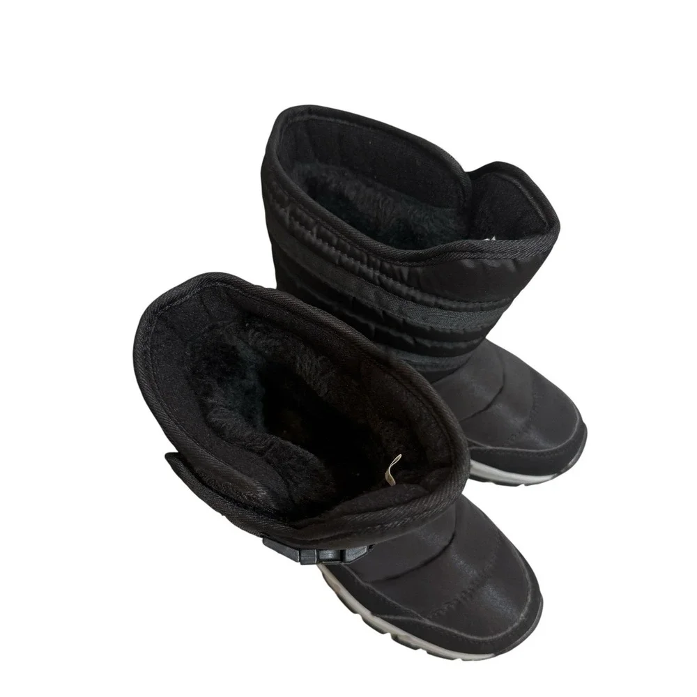 Hobibear Boys Snow Boots Black Winter Waterproof Slip Resistant Sz 2